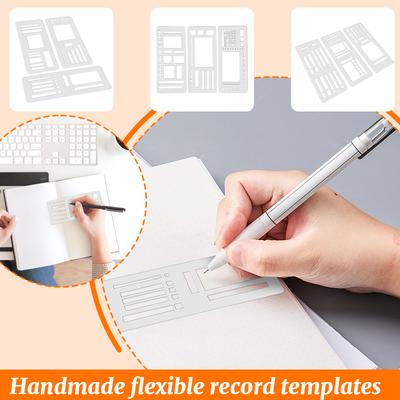 Modèle d'enregistrement flexible fait main Règle flexible avec modèles d'enregistrement