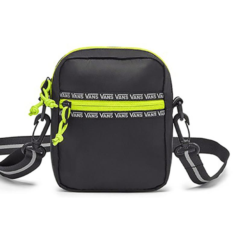 

Vans Linen Small Shoulder Bag Crossbody Bag Regular Unisex Black/Yellow Green Vans VN0A4A1SZVA чёрный