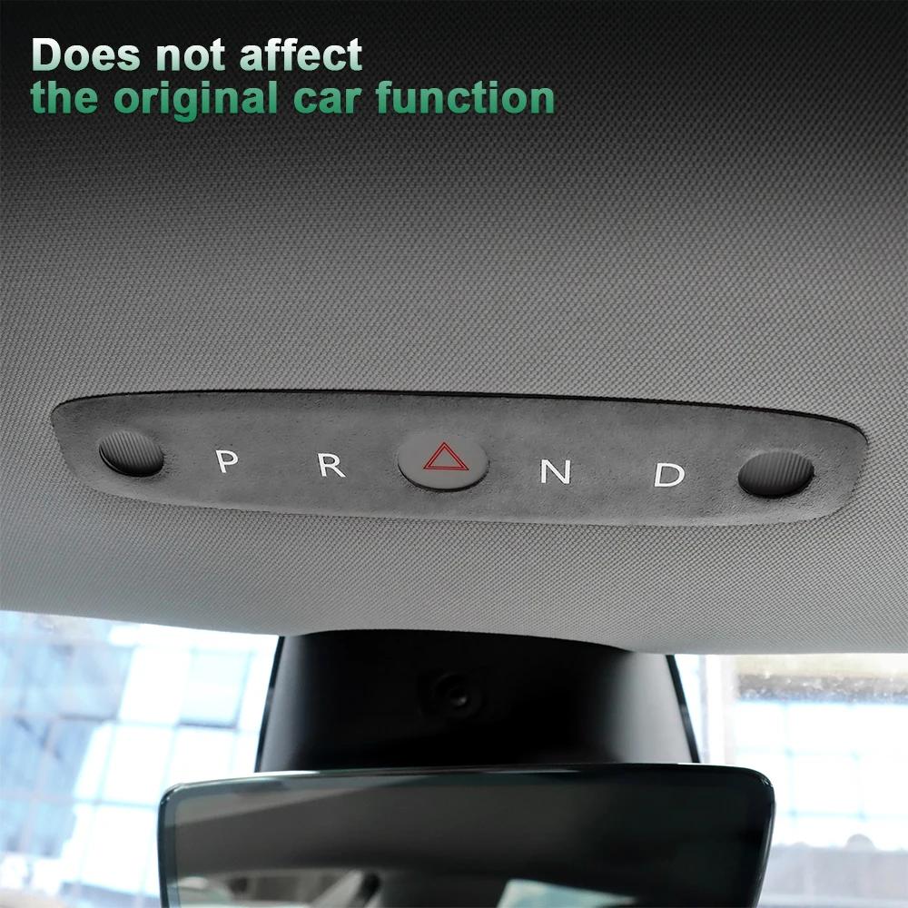 Suede Reading Light Frame Trim Sticker for Tesla Model 3 Highland 2024 Model Y Juniper 2025-UP Accessories