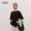 Loose Fit Cotton Mid-Sleeve T-Shirt