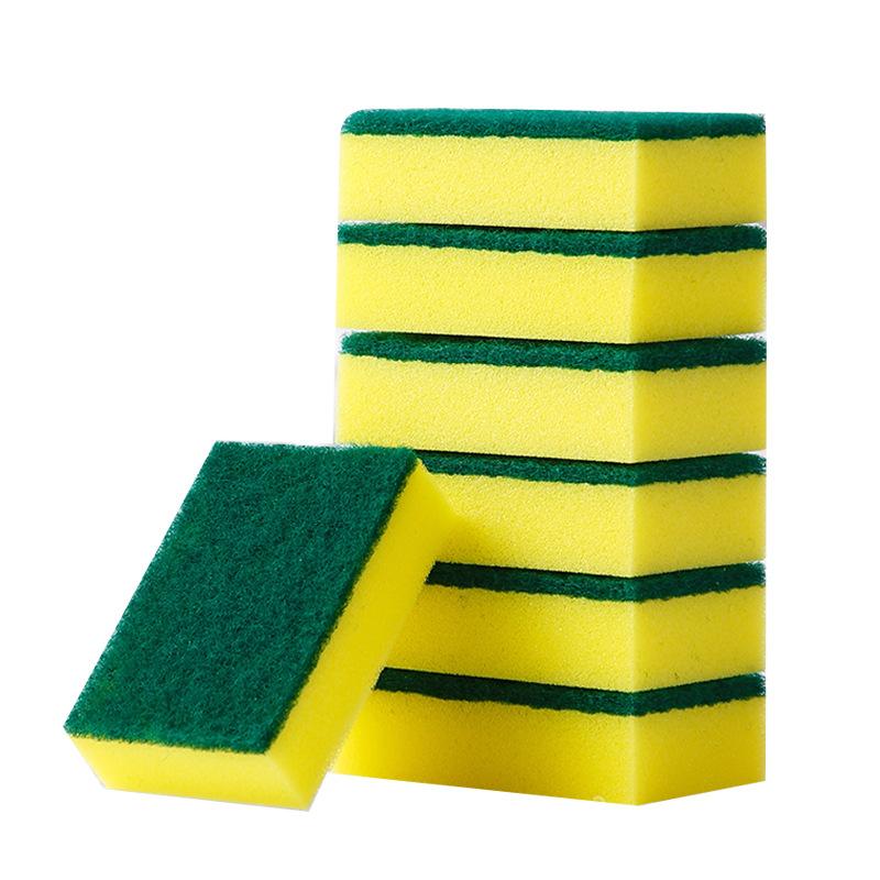 Sponge wipe custom double-sided magic wipe kitchen thickened high-density sponge brush bowl artifact cleaning tool general merchandise Daquan