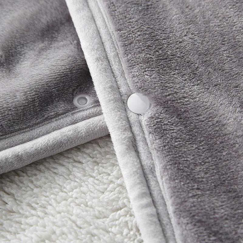 Winter Shawl Blanket Flannel Blanket Lamb Fleece Blanket Double Thick Coral Fleece Office Nap Blanket Small Blanket
