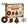 Festliches Feiertagsgeschenk 3D Perlen-Bastelset, Lebensechtes Weihnachtstier-Perlenbastelset, Partygeschenk Handgemachtes Einfaches Stickset für Kinder und Erwachsene Katze