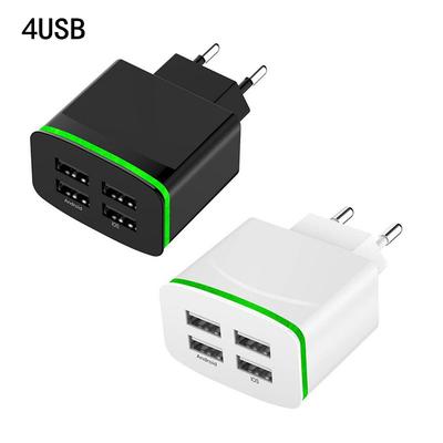 4 USB-Anschlüsse Wandladegerät 5V 4A Schneller Handy-Ladeadapter EU-Stecker für Mobiltelefon
