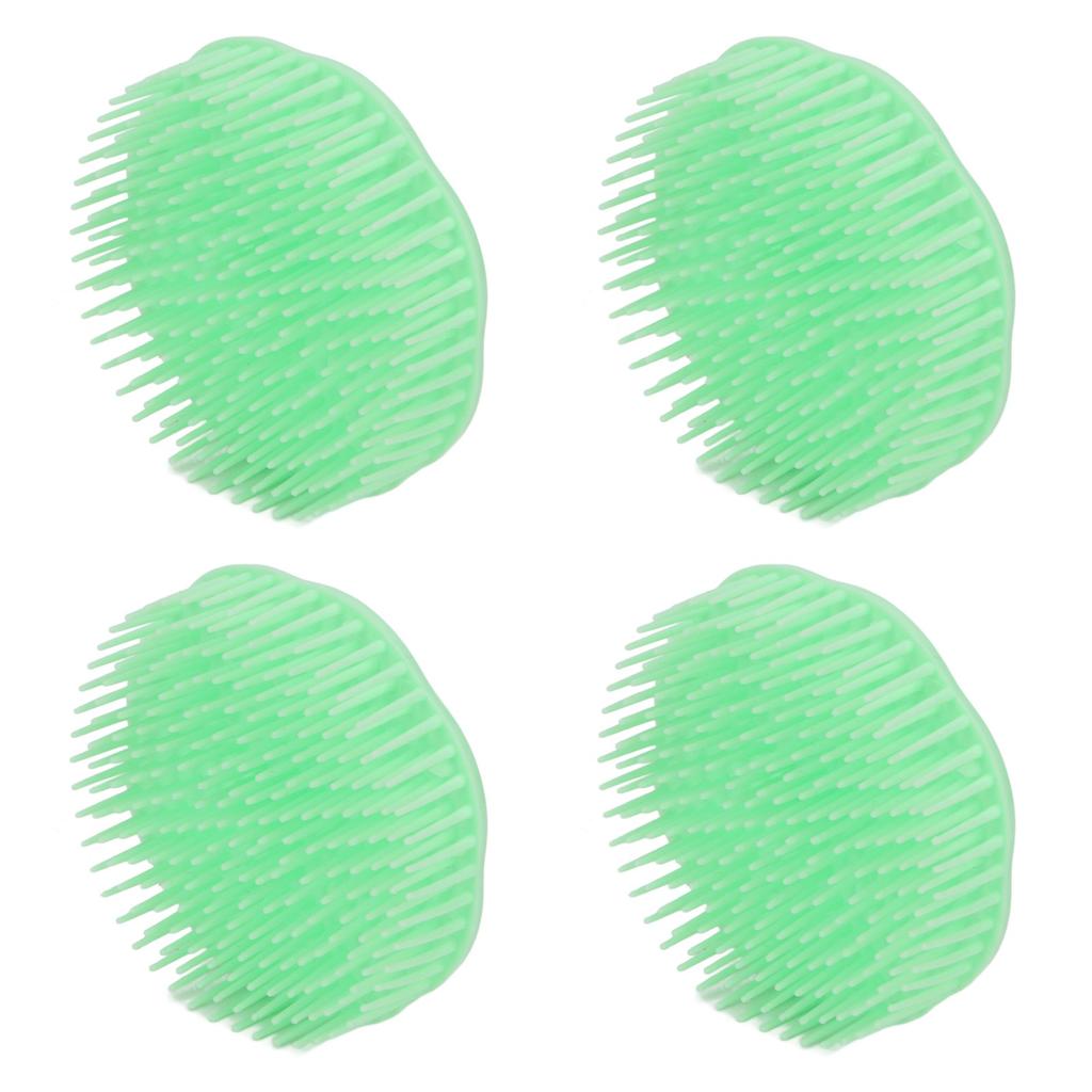 10pcs Hair Scalp Massager Shampoo Brush Cleaning Exfoliating Soft Scalp Scrubber for Adults Shower