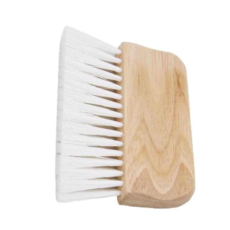 Practical Flat Brush Fiber Brush with Wooden Handle Hand-held Art Brush Furniture Brush Cleaner for Indoor Outdoor Wall