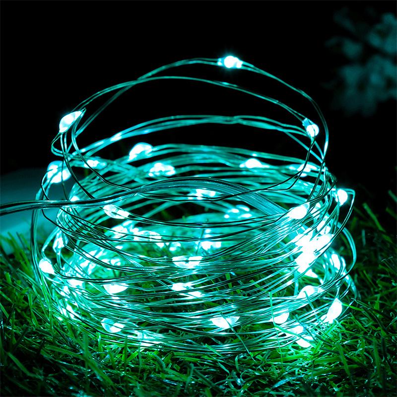 20M 200Led String Lights Usb Christmas Lights Copper Wire String Lights Outdoor Garland Waterproof Fairy Light For Home Wedding
