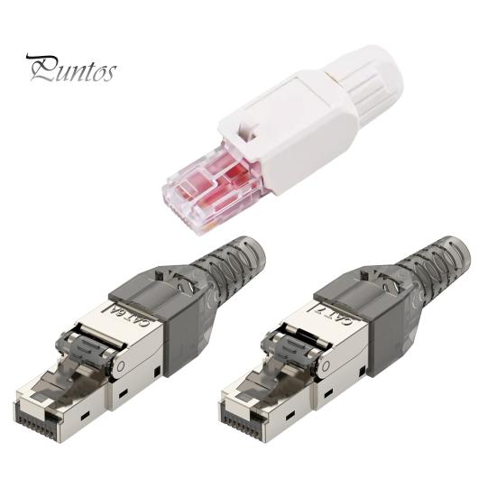 RJ45 Network Connector Universal Easy Assembly High Speed LAN Data Transfer Network Connector Head Accessories