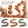 Artificial Vine Garland for Home and Outdoor Decoration Realistic Leafy Branches with Berries Flexible and Durable Faux Greenery Garland