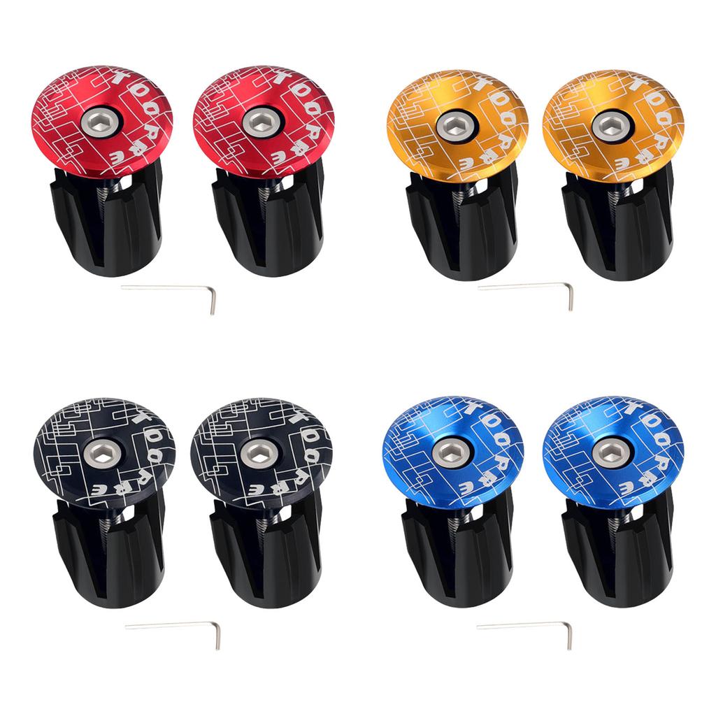 Colorful Bicycles Bar End Plugs Leakproof Cycling Handlebars End Plugs Compatibility With Road Folded Bikes