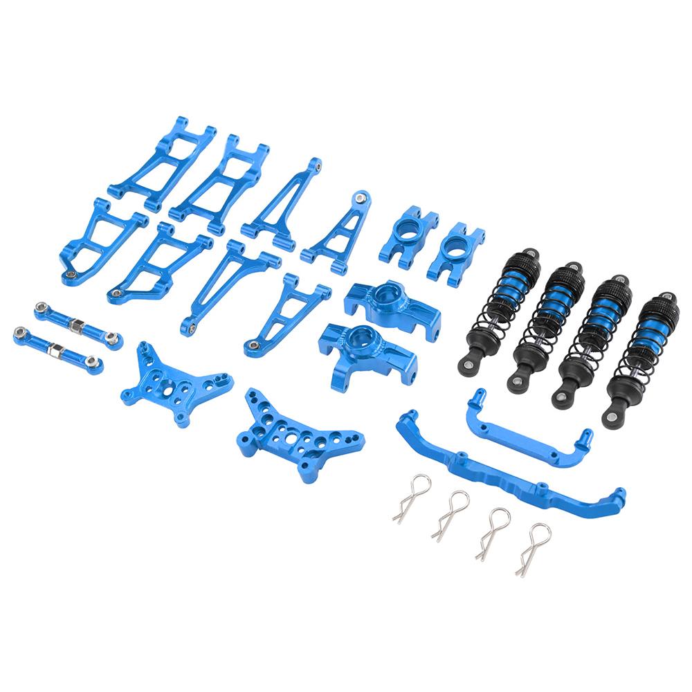 Upgraded Metal Parts Arm Steering Cup Shock Absorber Bracket Body Pillar Shock Absorber Kit Set for MJX 14211 1/14 RC Car