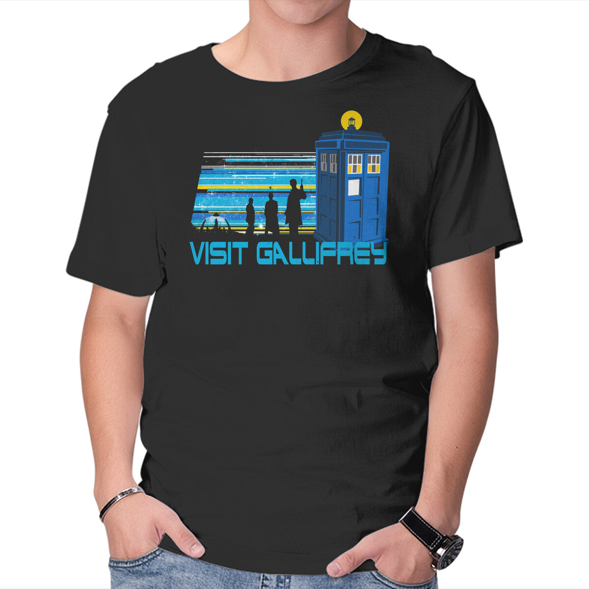 Unisex Crew Neck T-Shirt A Trip To Gallifrey Graphic Short Sleeve Casual Tee XXXL