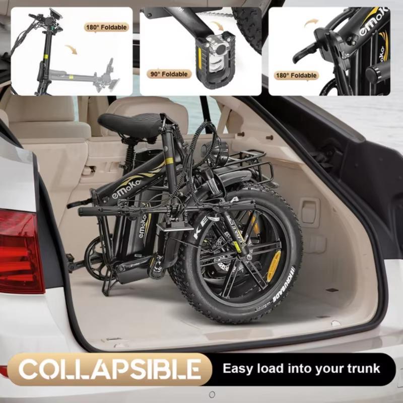 C94 2025 E-Bike 1000W Motor 48V35AH Lithium-Batterie mit großer Kapazität Faltbares E-Fahrrad Erwachsener 20 Zoll Fat Tire All-Terrain Elektrofahrrad