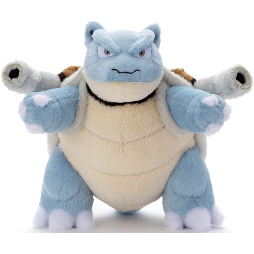 Takaratomy A.R.T.S Pokemon Plush Toy Blastoise 20cm Soft Stuffed Animal