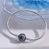 Sliver Bracelets Heart Lucky Eyes Bracelets Female Anniversary Party Fine Bracelets Bangles Jewellery Gifts for Women