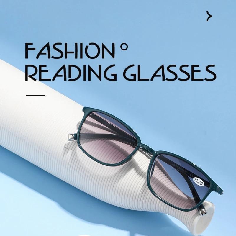 Male Female Stylish Progressive Color Presbyopia Eyewear High Definition Blue Light Blocking Eye Protection Reading Eyewear