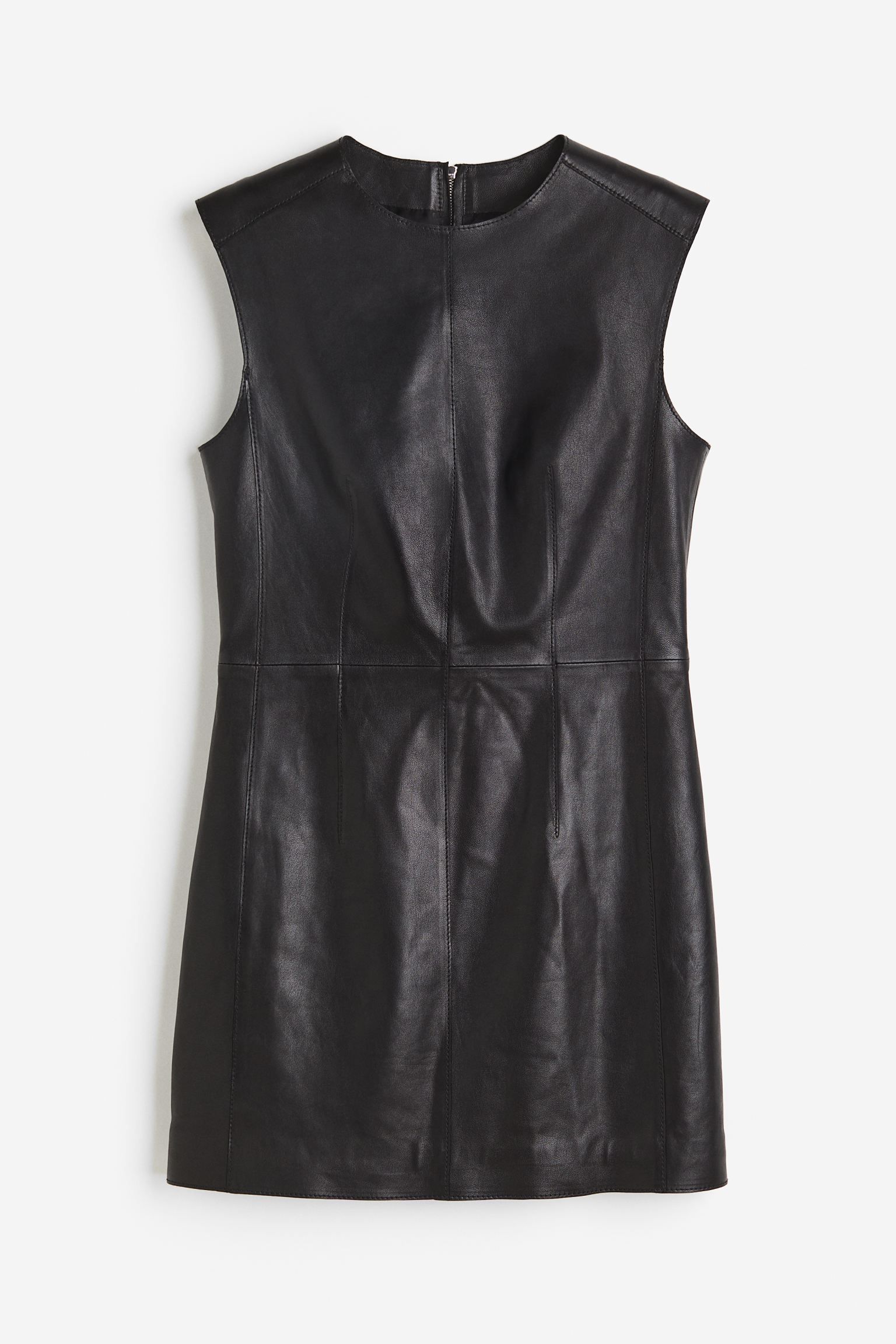 

Leather mini dress