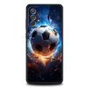 Case For Samsung A15 A13 A51 A71 A41 A31 A21S A03S A05 A12 A32 A52 A23 A25 A33 A53 A73 5G Cover Football Passion Soccer Ball