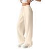 Women's Summer Color Wide Leg Pants - Casual Loose Fit Flowy Trousers with Fabric for Comfortable Daily Wear