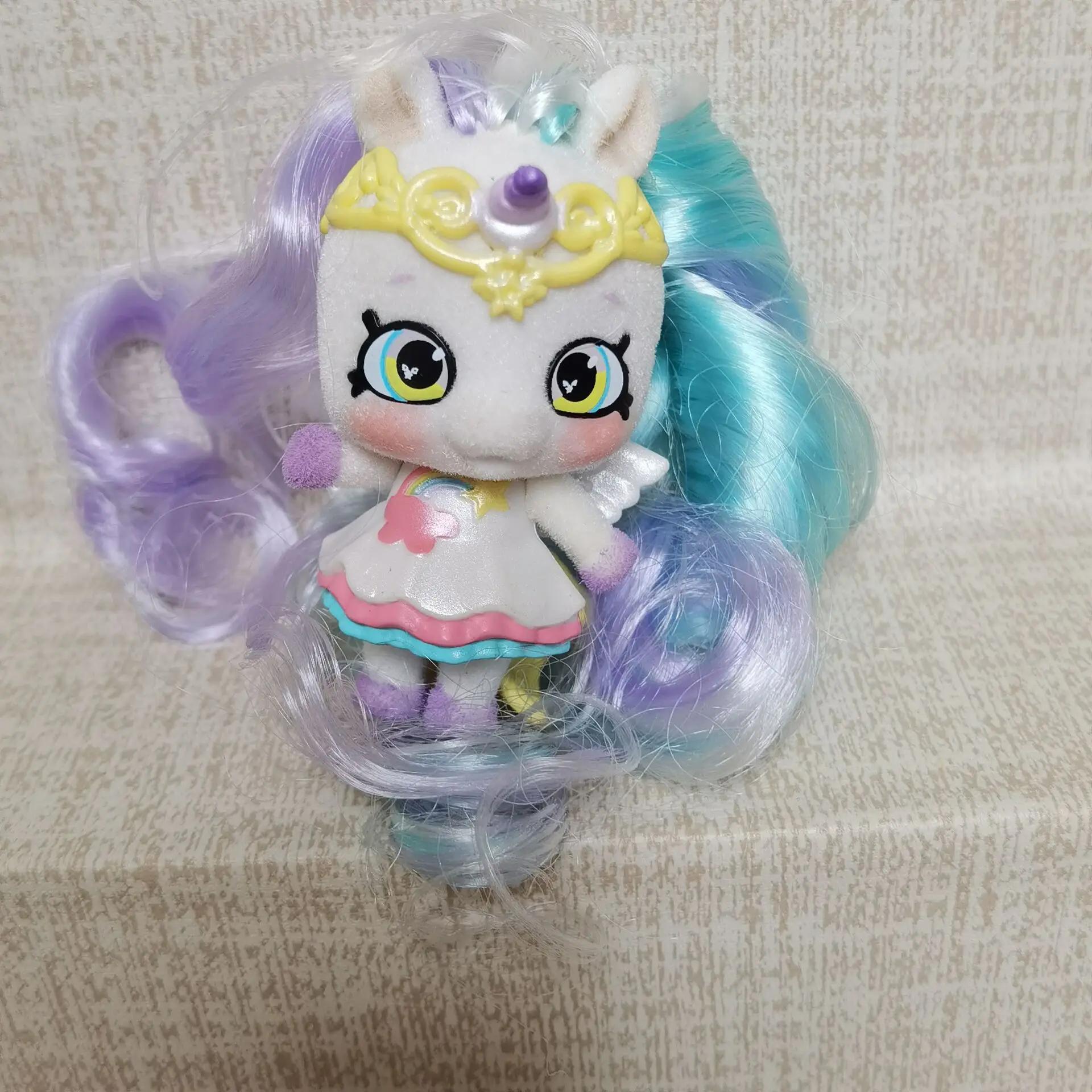 

Non-Toxic Unicorn Hair Doll Generation Pet Dog Long Hair Cute Court Pets Dolls Toy Model Christmas Gift Toys For Children