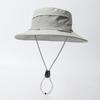 Hat Adjustable Size Waterproof Outdoor Sun Protection Hat with Windproof Buckle Patchwork