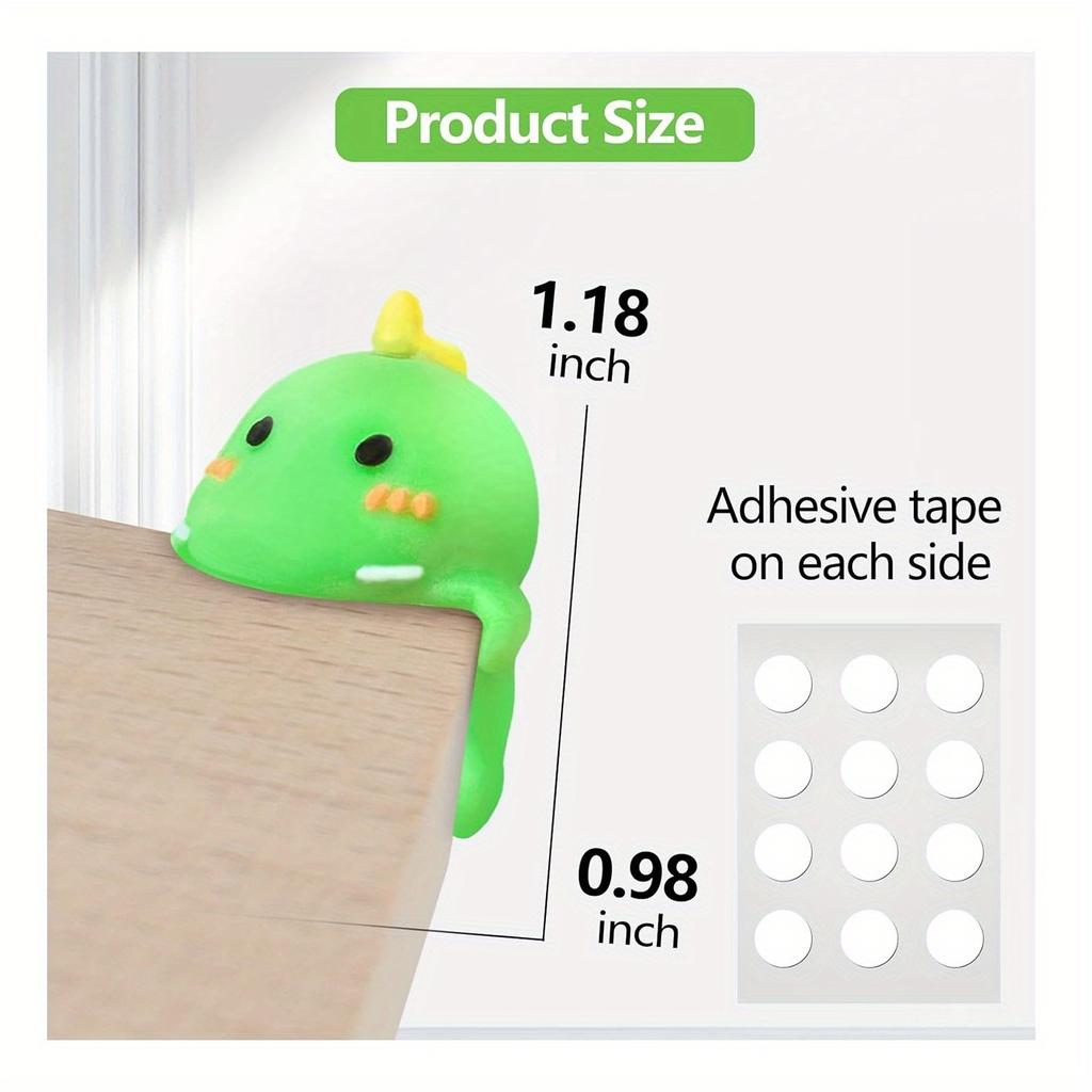 12pcs Silicone Corner Guards for Tables and Windows - Cartoon Bear Design, Anti-Collision Protection,Table Corner Protector
