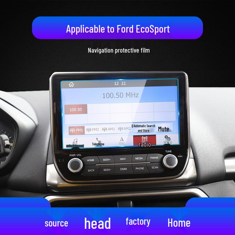 Ford Escape & Ecosport Navigation Screen Protector - Tempered Film for Center Console