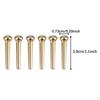 6x Guitar Bridge Pins Strings Nails Repairing Kits, Small Endpin for Folk Guitar, Replacement