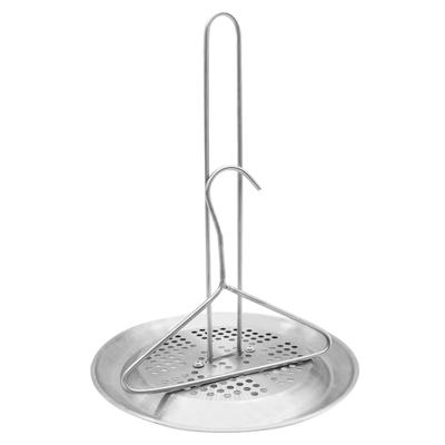 Chicken Frying Stand and Hanger Set Space Saving Vertical Poultry Stand Metal Texture for Even Cooking In Turkey Fryers