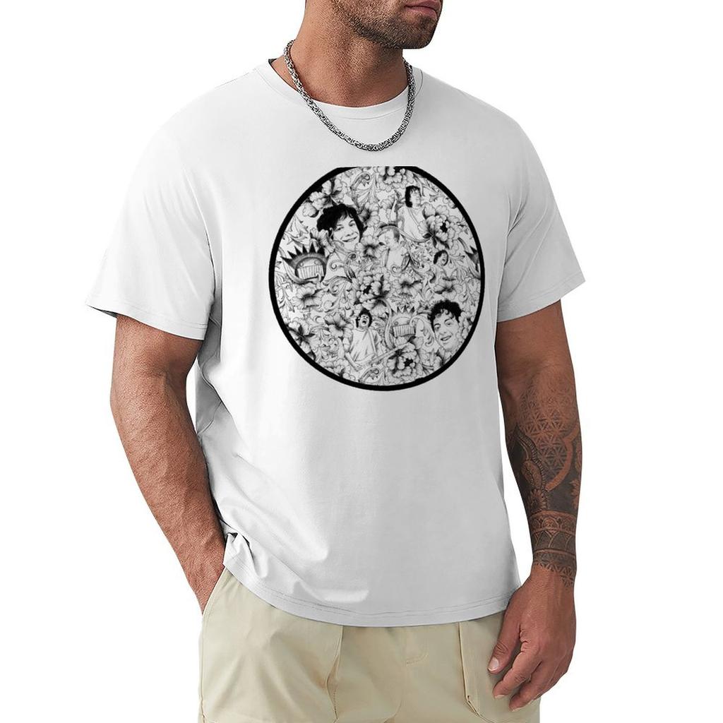 Ween Baroque Floral Pattern Tshirt Lightweight Basic Short Sleeve Shirt