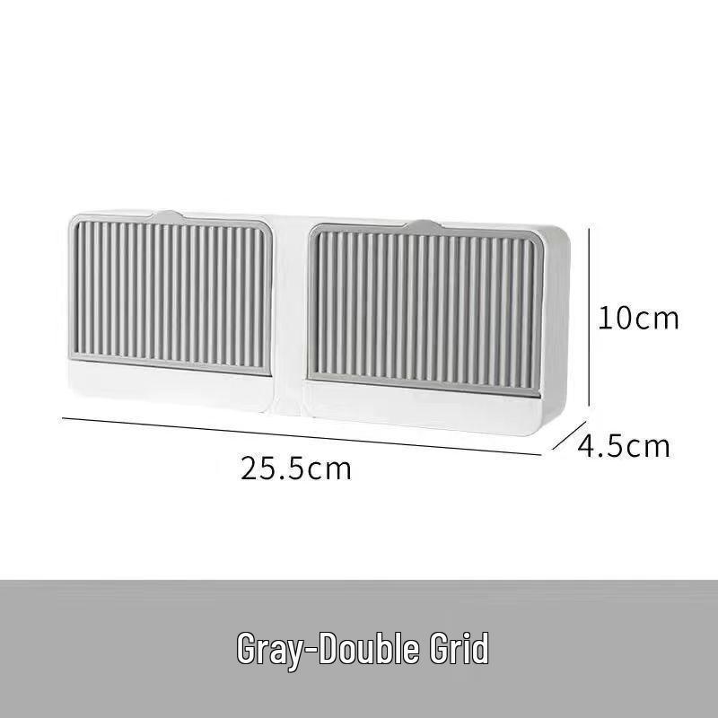 

Настінна мильниця без свердління з кришкою, що відкидається, та дренажем - стильний аксесуар для ванної кімнати