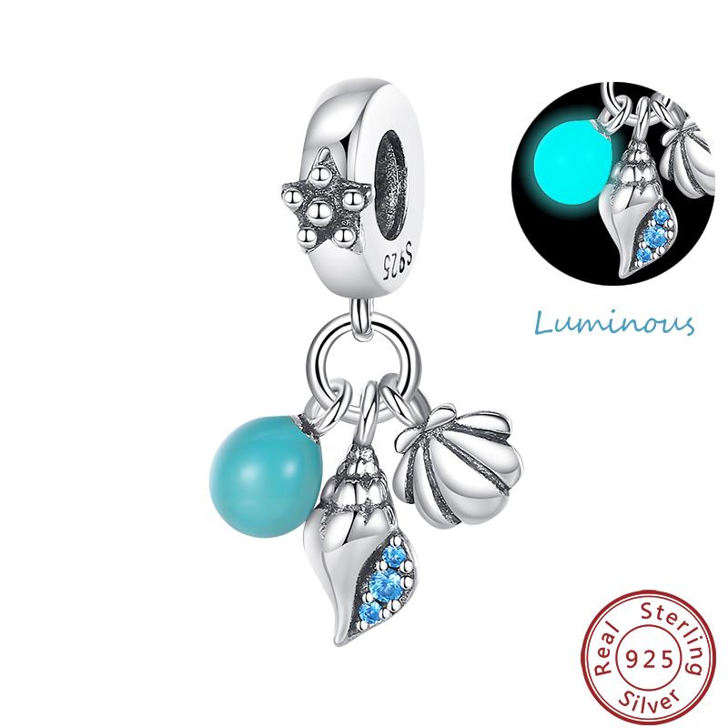 Luminous Ocean Series Copper Dolphin Turtle Octopus Charms Beads 3Mm Diy Fine Jewelry Gifts Making