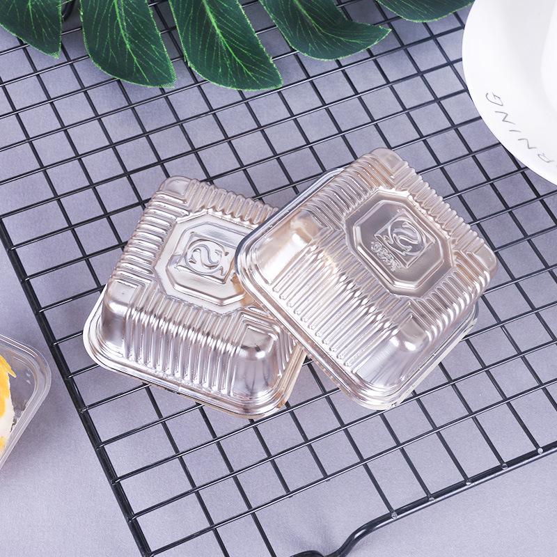 Golden Mooncake Blister Packaging: Salted Egg Yolk Pastry Tray with Mung Bean Cake Blister Box.