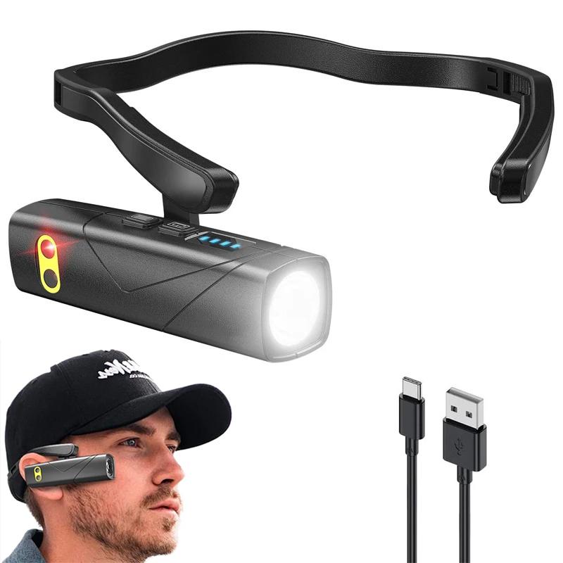 Outdoor Ear Clip Headlamp Induction Switch Headlight Led Head Weight Waterproof Flashlight Light for Camping Fishing Hiking