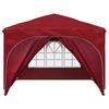 Pop Up Party Tent 290 X 290 X 245 Cm Burgundy Red