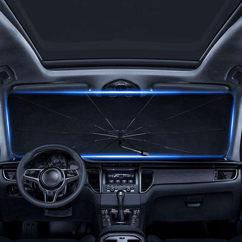 LEG1 Car Front Windshield Sunshade Umbrella Summer Sun Protection For VW R Magotan Passat Tiguan Scirocco Golf 5 7 Polo Jetta Sagitar