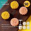 1 Set Diy Mooncake Mold Plastic Hand Press Pastry Mold Mung Bean Cake Embossing Kitchen Baking Tool Cookie Moon Cake Cutter