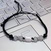 Cute Couple Bracelet Moonstone Obsidian Cat Bracelet Fashion Rabbit Woven Bracelet  Couple Wear