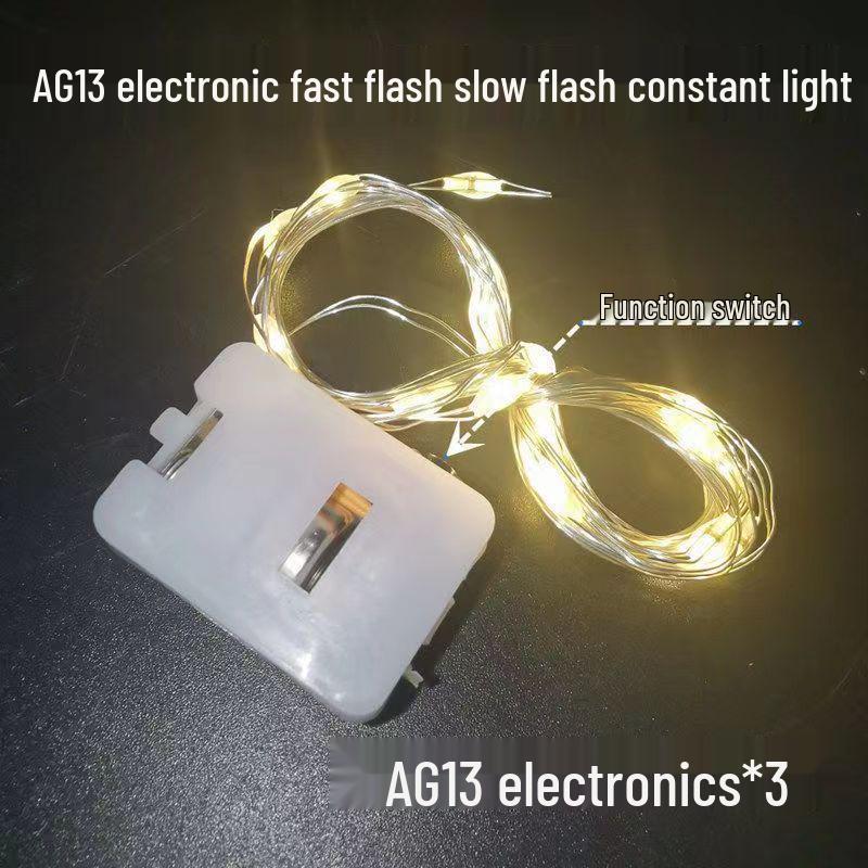 

Flashing LED String Lights with Three-Level Adjustment - Flower Bouquet Valentine s Gift Box Decoration 0.5m (Bundled)