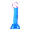 Fake Sucker Phallus Multicolor Faux Crystal Clear Mini Manual Simulated Adult Products Bottom Suction Cup Female G-spot Masturbator Dildo