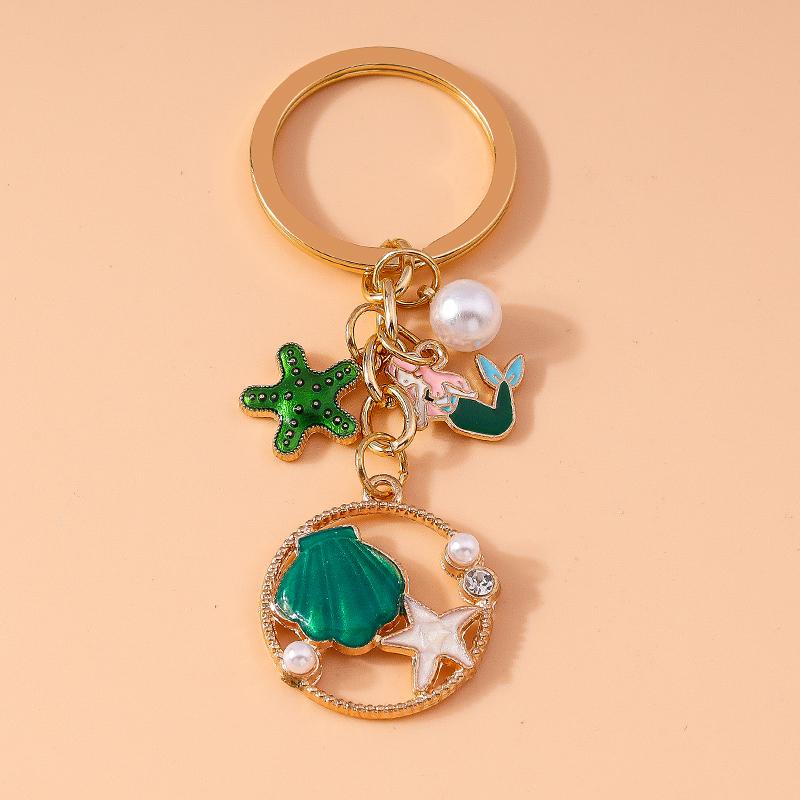 Cute Enamel Whale Keychain Marine Life Key Ring Pendant for Women Girl Handbag Decor DIY Handmade Jewelry Gift