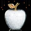1PC Amazing Love Gifts Hollow Glass Apple Full Fill with Color Crystal Rhinestone Figurines Home Decoration Accessories