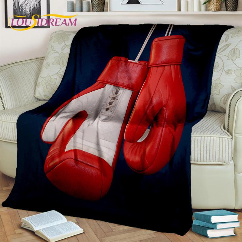 Boxing Gloves 3D Boxer Fight HD Blanket,Soft Throw Blanket for Home Bedroom Bed Sofa Picnic Travel Office Rest Cover Blanket Kid