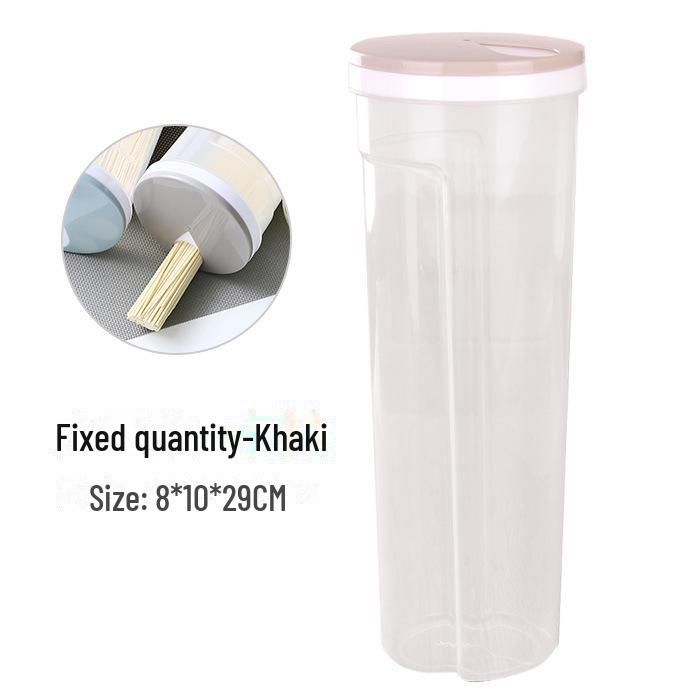 Barattolo trasparente per conservare pasta e cereali da cucina - Contenitore per alimenti sigillato e che mantiene la freschezza