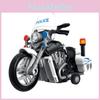 Patrol Car Inertial Motorcycle Police Car Model Toy With Sound And Light For Kids