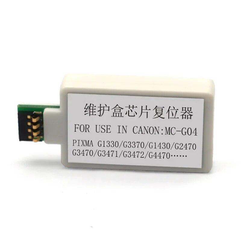 1PCS MC-G04 Tanque de Manutenção Chip Resetter para Canon G1430 G2470 G3470 G3471 G1530 G2570 G3570 G3571 G3572 G3670 G3675 decodificador