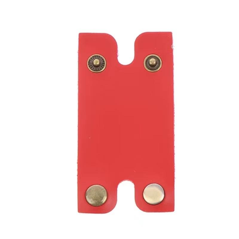 

1 шт. Защитный чехол для бритвы, безопасная бритва, кожаный защитный чехол, защитный чехол для режущей головки без бритвы 85*45 мм красный