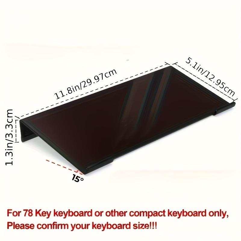 1pc Acrylic Keyboard Stand, Compact Desktop Lifter for Keyboard and Mini PC, Mixed Color, Uncharged, Durable Material