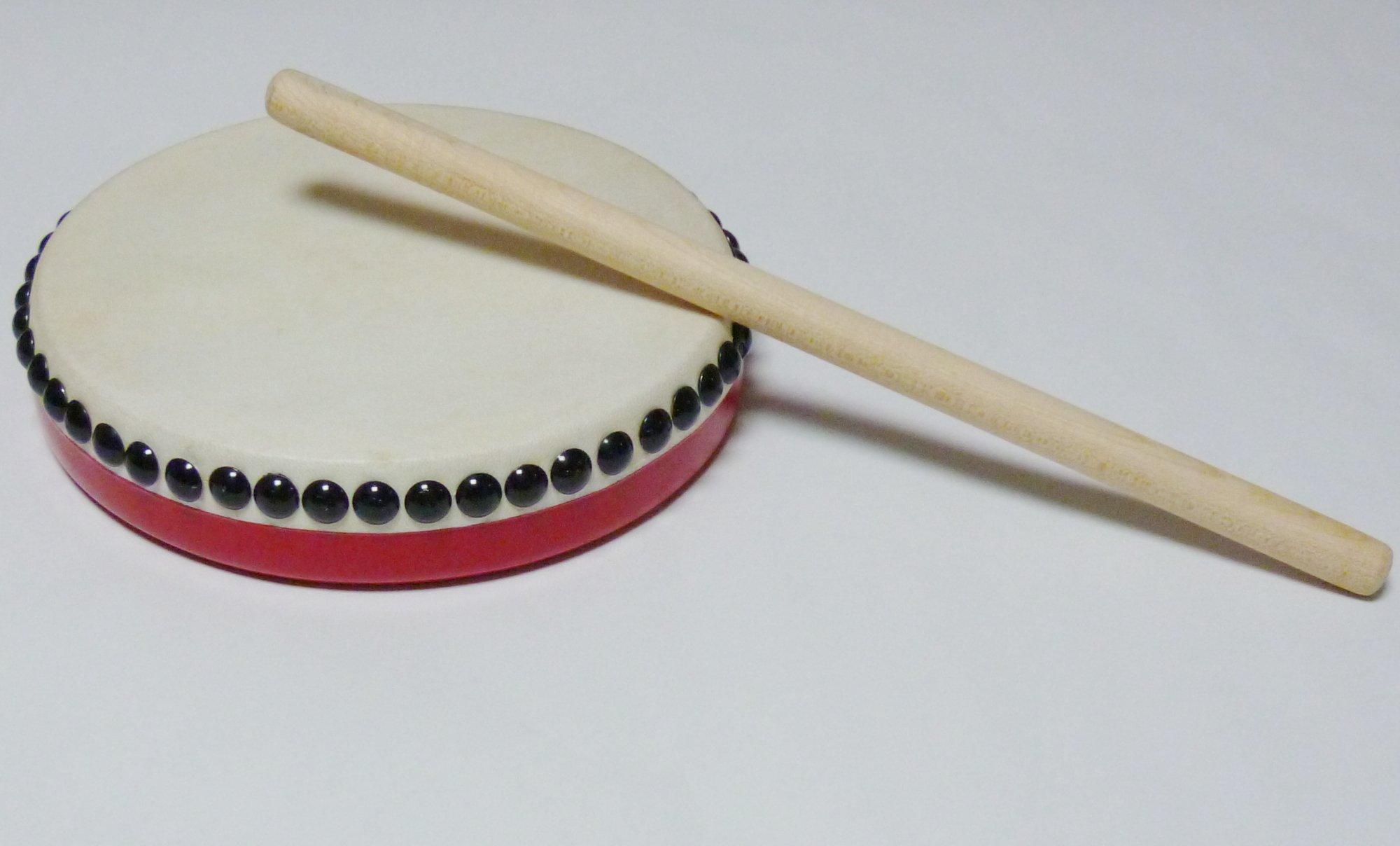 

Paranku Okinawa Eisa Drum with Sticks (Medium, 18cm)