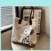 Bolsa de Lona Snoopy con Gran Capacidad para Viajes Casuales y Desplazamientos